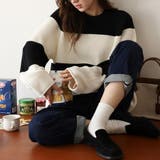 ニットセーター ボーダー柄 シンプル | shoppinggo | 詳細画像4 