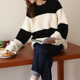 ニットセーター ボーダー柄 シンプル | shoppinggo | 詳細画像6 