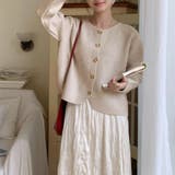 ニットカーディガン リボンボタン ニットセーター | shoppinggo | 詳細画像4 
