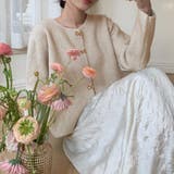 ニットカーディガン リボンボタン ニットセーター | shoppinggo | 詳細画像5 