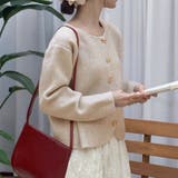 ニットカーディガン リボンボタン ニットセーター | shoppinggo | 詳細画像7 
