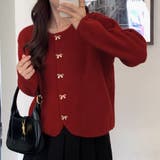 ニットカーディガン リボンボタン ニットセーター | shoppinggo | 詳細画像10 