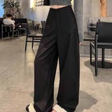 ワイドパンツ スラックス タックワイドパンツ | shoppinggo | 詳細画像7 