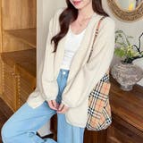 ニットカーディガンVネック レディース カーディガン | shoppinggo | 詳細画像3
