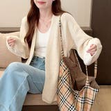 ニットカーディガンVネック レディース カーディガン | shoppinggo | 詳細画像4