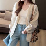 ニットカーディガンVネック レディース カーディガン | shoppinggo | 詳細画像5