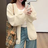ニットカーディガンVネック レディース カーディガン | shoppinggo | 詳細画像6