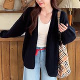 ニットカーディガンVネック レディース カーディガン | shoppinggo | 詳細画像7
