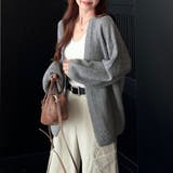 ニットカーディガンVネック レディース カーディガン | shoppinggo | 詳細画像15