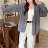 ニットカーディガンVネック レディース カーディガン | shoppinggo | 詳細画像17