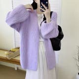 ニットカーディガンVネック レディース カーディガン | shoppinggo | 詳細画像25