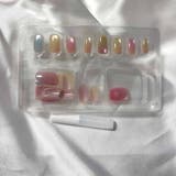 ネイルチップ ショート カラフル | shoppinggo | 詳細画像2 