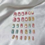 ネイルチップ ショート カラフル | shoppinggo | 詳細画像8 