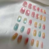 ネイルチップ ショート カラフル | shoppinggo | 詳細画像10 