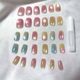 ネイルチップ ショート カラフル | shoppinggo | 詳細画像11 