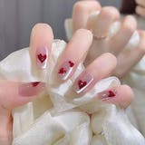 ピンク | ネイルチップ ハート ショート | shoppinggo