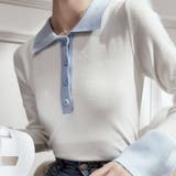 ニットセーター Vネック レディース | shoppinggo | 詳細画像4 