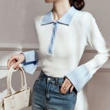 ニットセーター Vネック レディース | shoppinggo | 詳細画像5 