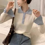 ニットセーター Vネック レディース | shoppinggo | 詳細画像7 