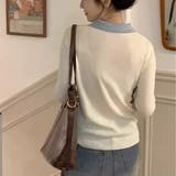 ニットセーター Vネック レディース | shoppinggo | 詳細画像8 