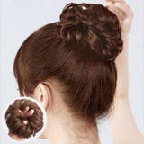キャメル | お団子シュシュウィッグ お団子 ウィッグ | shoppinggo