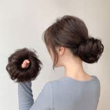 ライトブラウン | お団子シュシュウィッグ お団子 ウィッグ | shoppinggo