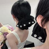 シュシュ ヘアゴム パール付き | shoppinggo | 詳細画像2