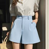 ブルー | ショートパンツ レディース スーツパンツ | shoppinggo