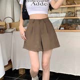 ブラウン | ショートパンツ レディース スーツパンツ | shoppinggo