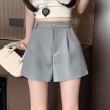 グレー | ショートパンツ レディース スーツパンツ | shoppinggo