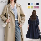 トレンチコート スプリングコート レディース | shoppinggo | 詳細画像1 