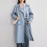 ブルー | トレンチコート スプリングコート レディース | shoppinggo