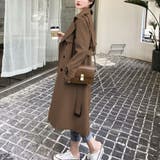ブラウン | トレンチコート スプリングコート レディース | shoppinggo