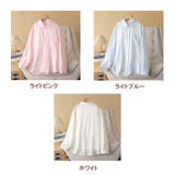 シャツカーディガン 3Dフラワープリント 透け感 | shoppinggo | 詳細画像2 