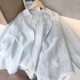 シャツカーディガン 3Dフラワープリント 透け感 | shoppinggo | 詳細画像11 