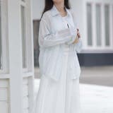 シャツカーディガン 3Dフラワープリント 透け感 | shoppinggo | 詳細画像18 