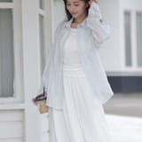 シャツカーディガン 3Dフラワープリント 透け感 | shoppinggo | 詳細画像20 