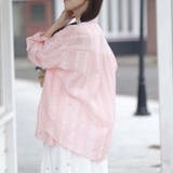 シャツカーディガン 3Dフラワープリント 透け感 | shoppinggo | 詳細画像36 