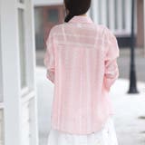 シャツカーディガン 3Dフラワープリント 透け感 | shoppinggo | 詳細画像38 