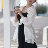 シャツカーディガン 3Dフラワープリント 透け感 | shoppinggo | 詳細画像43 