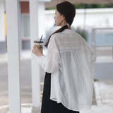 シャツカーディガン 3Dフラワープリント 透け感 | shoppinggo | 詳細画像47 