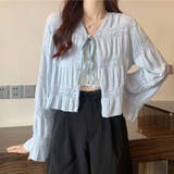 サマーカーディガン 透かし編み Vネックカーディガン | shoppinggo | 詳細画像11 