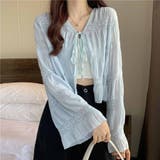 サマーカーディガン 透かし編み Vネックカーディガン | shoppinggo | 詳細画像13 