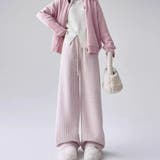 裏起毛パンツ 千鳥格子 ワイドパンツ | shoppinggo | 詳細画像12 