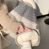 裏起毛パンツ 千鳥格子 ワイドパンツ | shoppinggo | 詳細画像25 