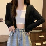 サマーカーディガン 透かし編み Vネックカーディガン | shoppinggo | 詳細画像8