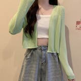 サマーカーディガン 透かし編み Vネックカーディガン | shoppinggo | 詳細画像18