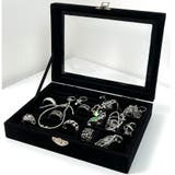 ブラック | ジュエリーボックス 大容量 アクセサリー収納ケース | shoppinggo