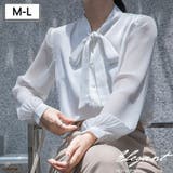 シャツ レディース リボン付きシャツ | shoppinggo | 詳細画像1 