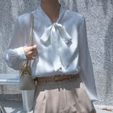 シャツ レディース リボン付きシャツ | shoppinggo | 詳細画像2 